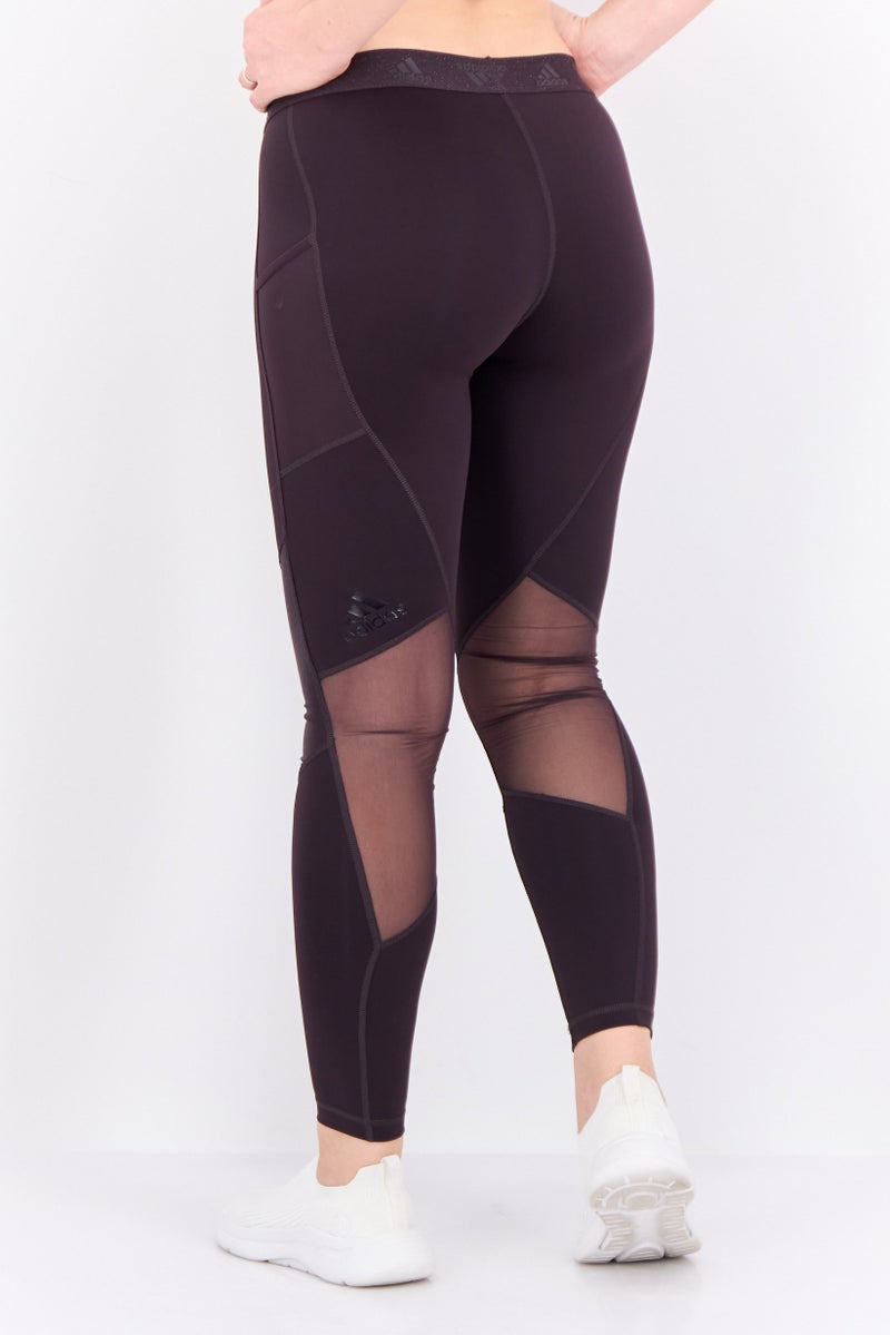 Adidas Women Sportswear Fit Training Leggings, Dark Purple - Image 3