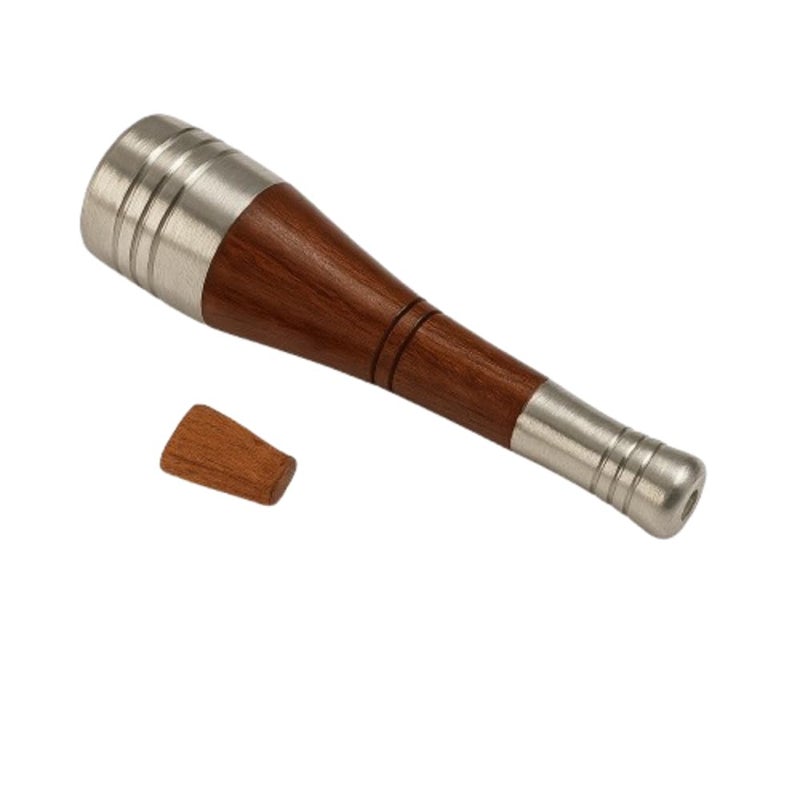 JETHIYA Handmade Wooden Smoking Pipe Chilam 11CM x 3CM Portable and Durable Wooden Smoke Pipe Traditional Indian Chilam Easy to Use and Clean - Image 1