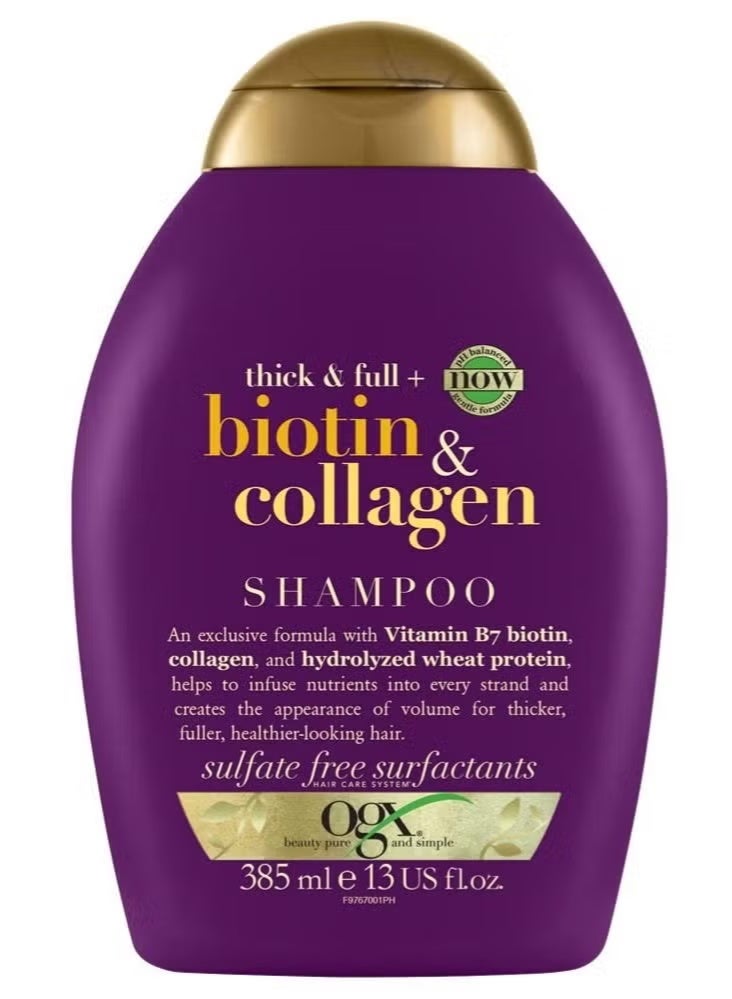 Ogx Biotin And Collagen Shampoo 385 ml + Keratin Oil Shampoo 385 ml - Image 2