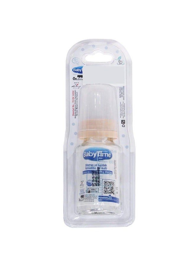 Baby Time Baby Time Baby Glass Feeding Bottle 150ml  - Image 2