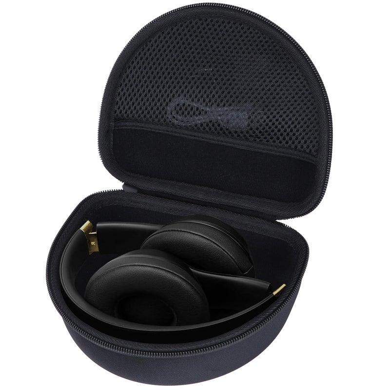 RIYADAone Hard Case Replacement for Beats Solo 4, Studio Pro, Solo3, Studio3, Solo2, Solo Pro Wireless Bluetooth On-Ear Headphones (Black Case) - Image 1