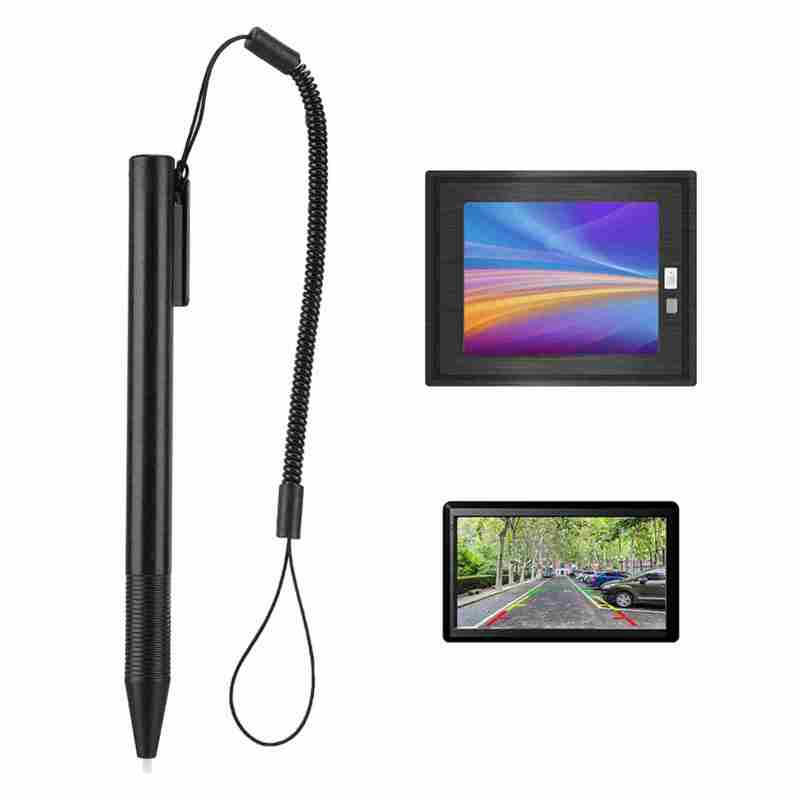 Resistive Touch Screen Pen Lightweight High Sensitivity - Anti-Scratch Writing Tool with Spring Rope for Resistive Screen Devices POS PDA Navigator - Image 1