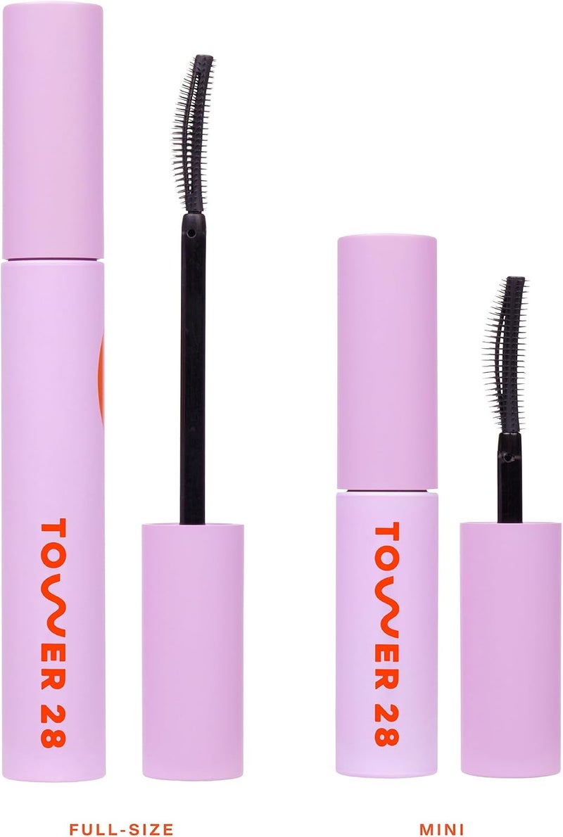TOWER 28 Mini MakeWaves Lengthening + Volumizing Mascara Jet black - Image 5