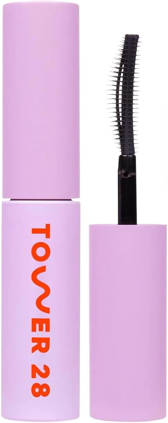 TOWER 28 Mini MakeWaves Lengthening + Volumizing Mascara Jet black - Image 1