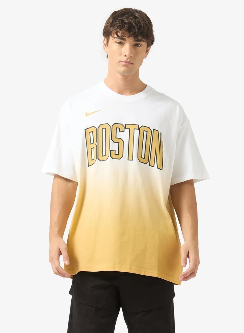 Nike Nba Boston Celtics Courtside Dip-Dye Short Sleeve T-Shirt