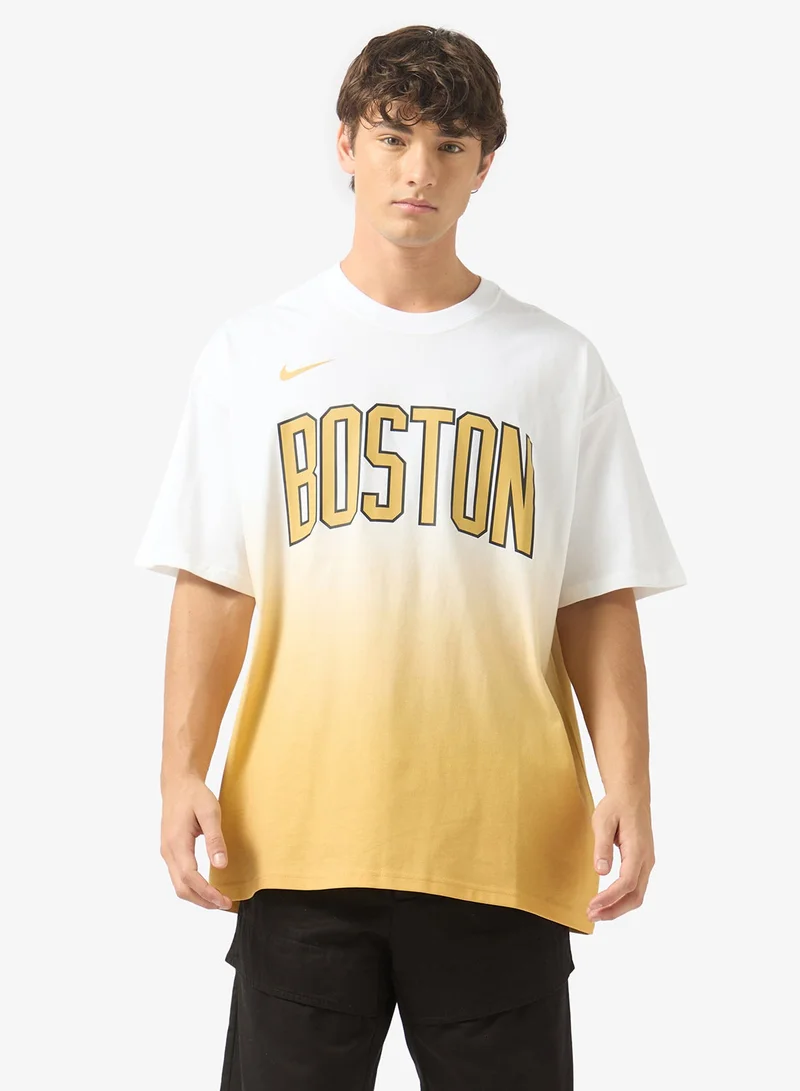 Nike Nba Boston Celtics Courtside Dip-Dye Short Sleeve T-Shirt