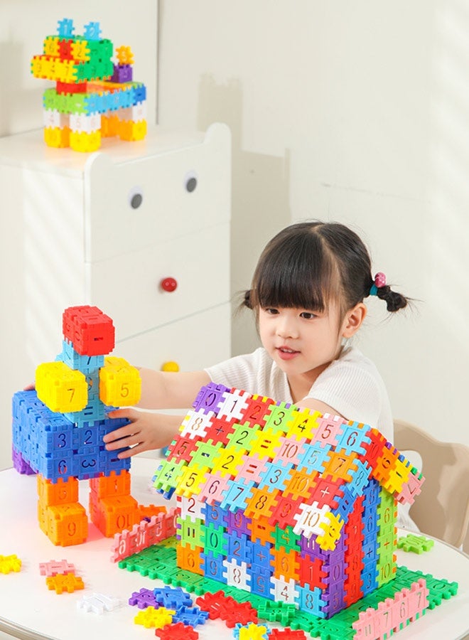 JSAITOYS 360pcs Plastic Building Block Toy Educational School DIY Math Game Toys Children Stem Toys for Kids  - Image 1