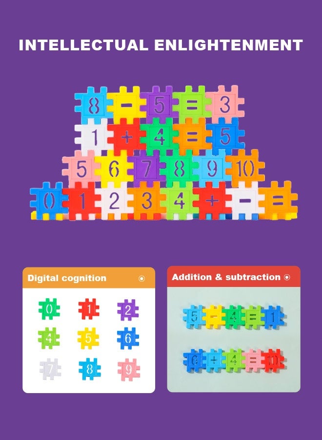 JSAITOYS 360pcs Plastic Building Block Toy Educational School DIY Math Game Toys Children Stem Toys for Kids  - Image 4