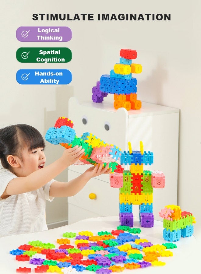JSAITOYS 360pcs Plastic Building Block Toy Educational School DIY Math Game Toys Children Stem Toys for Kids  - Image 3