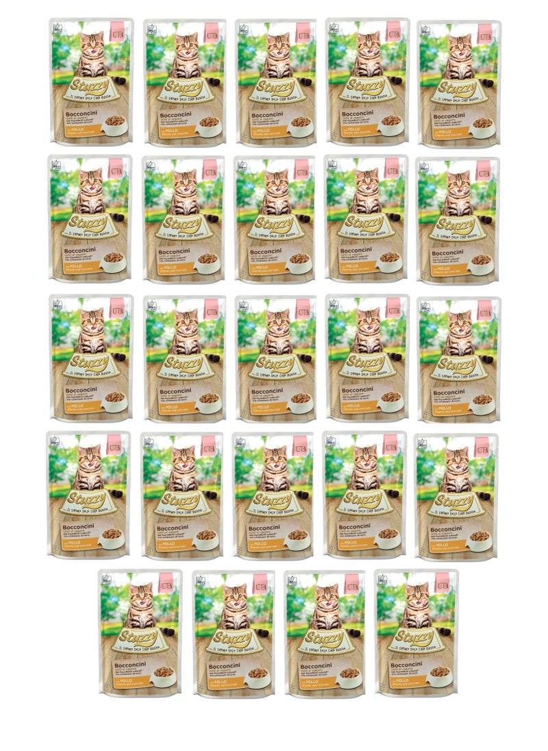 Stuzzy - Pack of 24 Cat Chunks with Chicken for Kittens 24x85g - Image 1