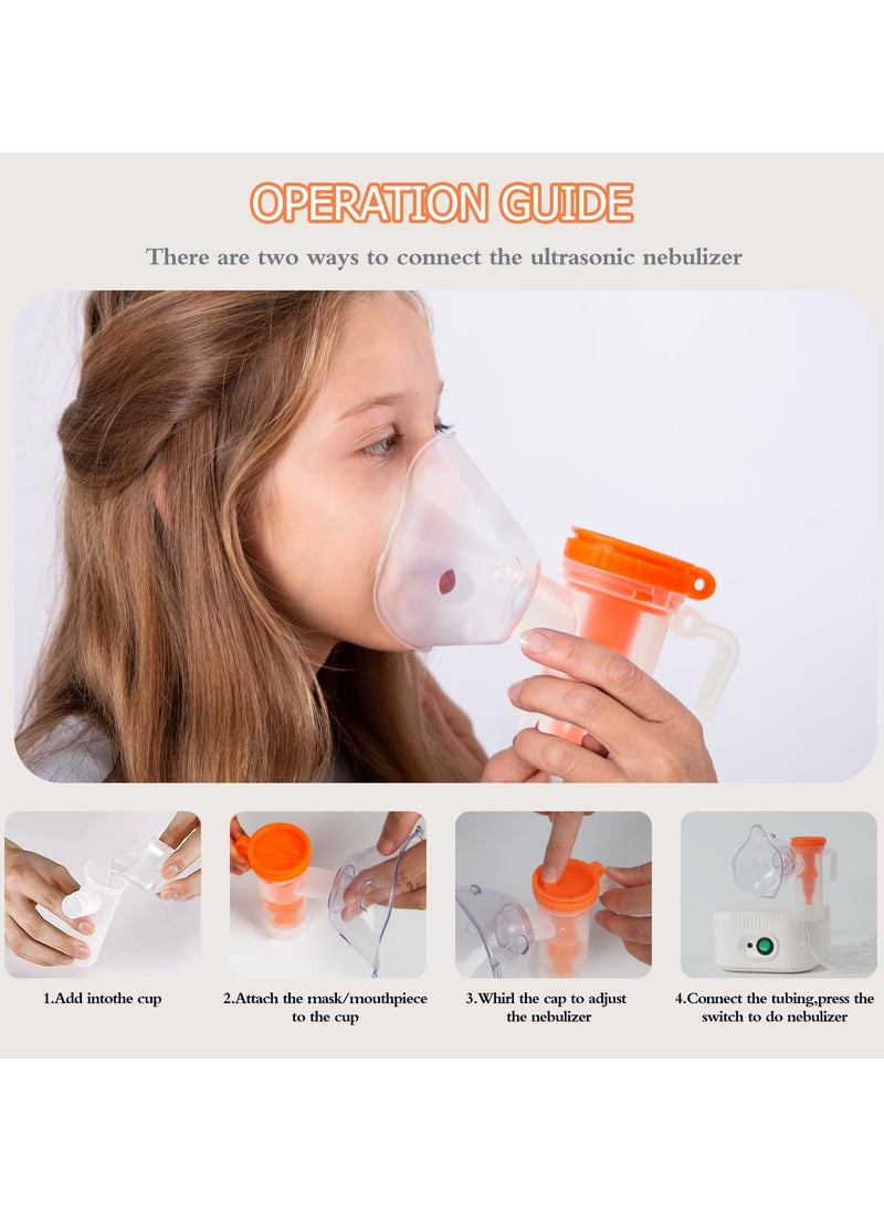 ASIV Ultrasonic Nebulizer for Adults and Children - Portable Adjustable Mist Volume Home Compressor Nebulizer ≤50dB Ultra Silent Durable PP Material  - Image 2