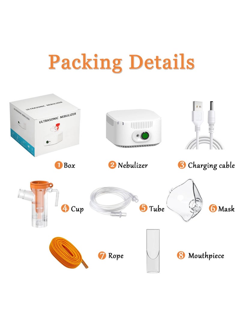 ASIV Ultrasonic Nebulizer for Adults and Children - Portable Adjustable Mist Volume Home Compressor Nebulizer ≤50dB Ultra Silent Durable PP Material  - Image 5