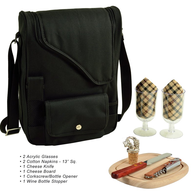 Picnic at Ascot Original Insulated Wine and Cheese Cooler Bag - Designed, Assembled & Quality Approved in the USA - Image 2