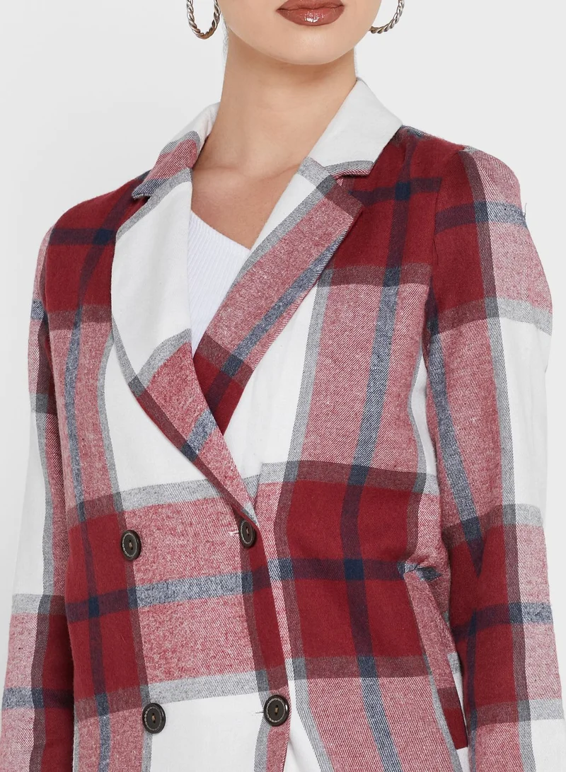 Ginger Plaid Blazer
