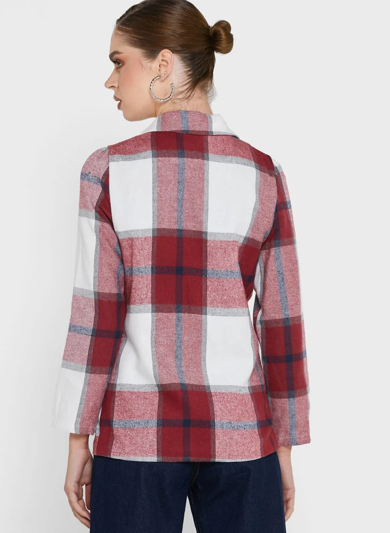Ginger Plaid Blazer