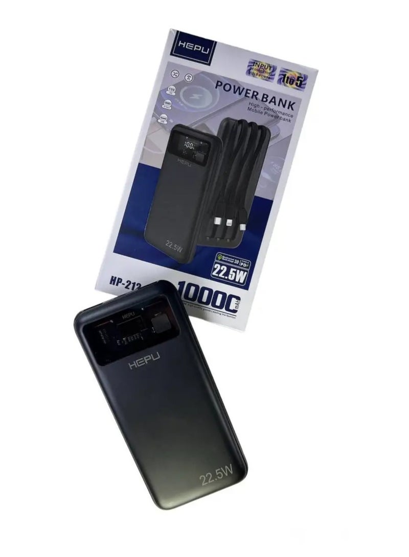 HEPU HP-212 10000mAh PD QC 22.5W Power Bank - Image 1