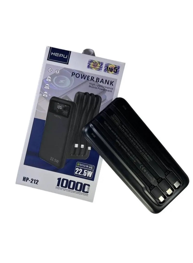 HEPU HP-212 10000mAh PD QC 22.5W Power Bank - Image 3