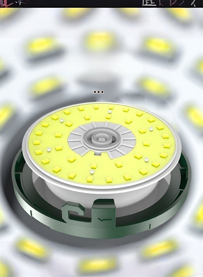 Outdoor LED Camping Light, Waterproof Tent Lamp, USB Rechargeable Multicolor String Lights with Tape Measure Storage for Atmosphere - Image 3