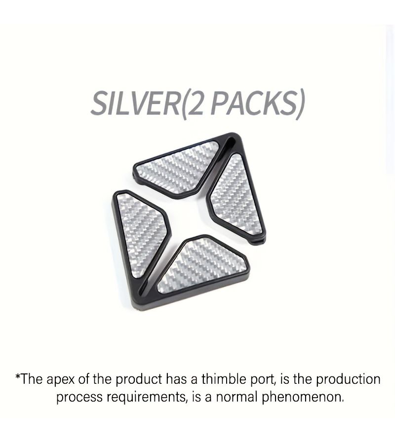 2pcs Silvery Car Door Corner Bumper Universal Soft Plastic Protector Carbon Fiber Modified Cover - Image 4
