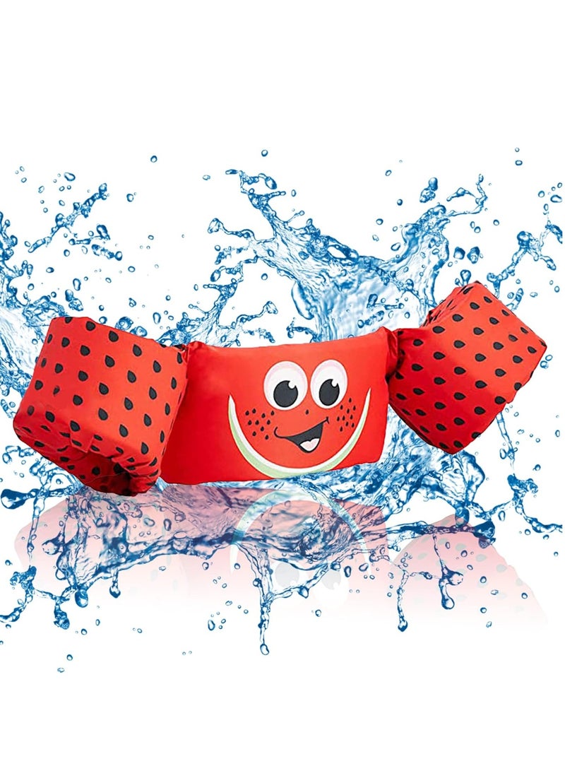 SYOSI Toddler Swim Vest for Kids 1-5 Years Old 30-55 lbs Boy and Girl Learn-to-Swim Adjustable Strap Swimming Jacket Water Wings for with lovely Cartoon Children's Swimming Pool - Image 1