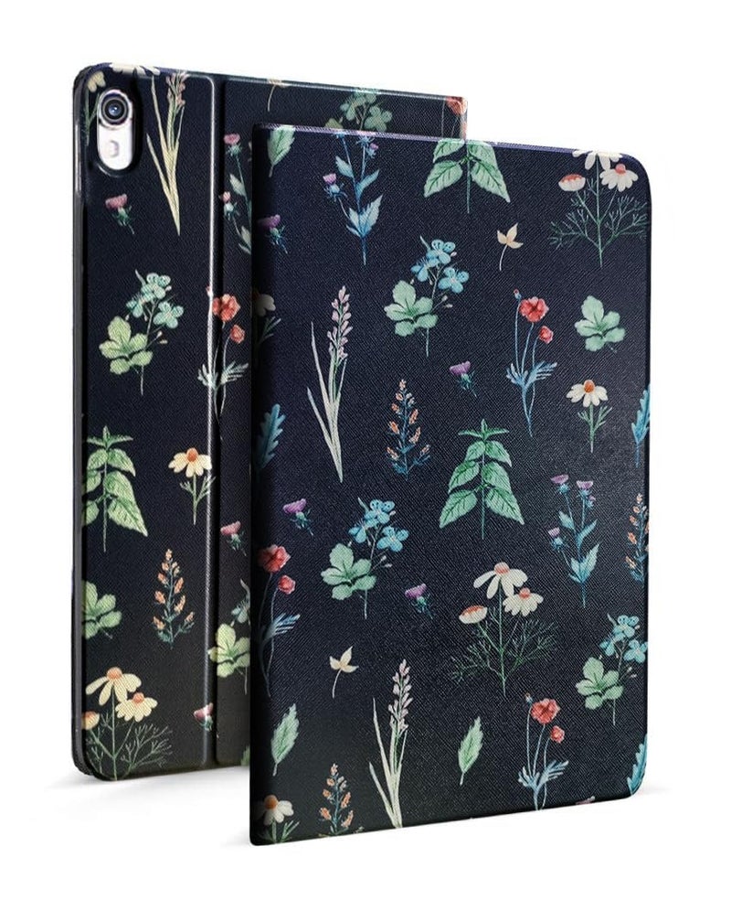 MOCA [Flexible Back] Case for 10.2 inch iPad 9th 8th 7th Generation 10.2" iPads 2021 2020 2019 Launch A2603 A2604 A2605 A2270 A2428 A2429 A2430 A2197 A2198 A2200 Flip Cover (Mysterious Flower) - Image 1