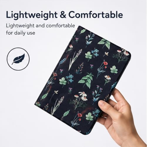 MOCA [Flexible Back] Case for 10.2 inch iPad 9th 8th 7th Generation 10.2" iPads 2021 2020 2019 Launch A2603 A2604 A2605 A2270 A2428 A2429 A2430 A2197 A2198 A2200 Flip Cover (Mysterious Flower) - Image 4