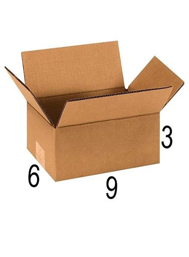 POWERLON صناديق كرتونية مموجة من باورلون®، 9 × 6 × 3 بوصات، بني اللون، 3 طبقات، صندوق تغليف من الكرتون المموج، مناسب للنقل والتعبئة والتحريك والتخزين والإهداء والاستخدامات المتعددة (20) - Image 2