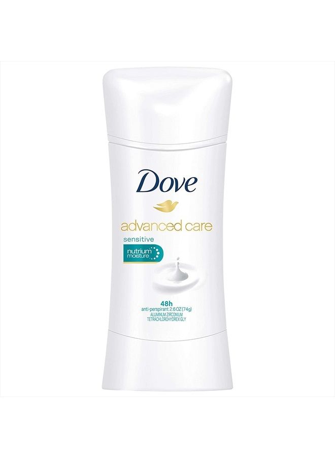 Dove مزيل العرق المضاد للتعرق Advanced Care، للبشرة الحساسة، 2.6 أونصة