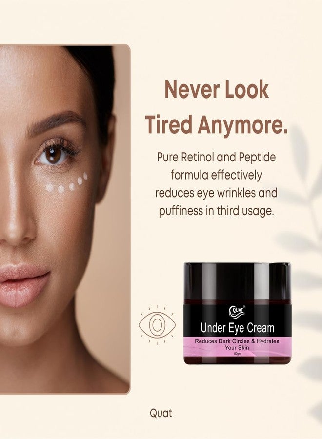 QUAT Under Eye Cream Diminishes Dark Circles, Hydrates Delicate Skin (50 g) - Image 2