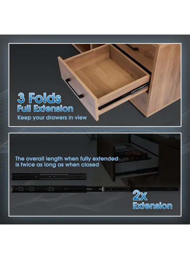 20 Inch Heavy Duty Ball Bearing Drawer Slides 100 LB Capacity Full Extension Side Mounted - Image 5