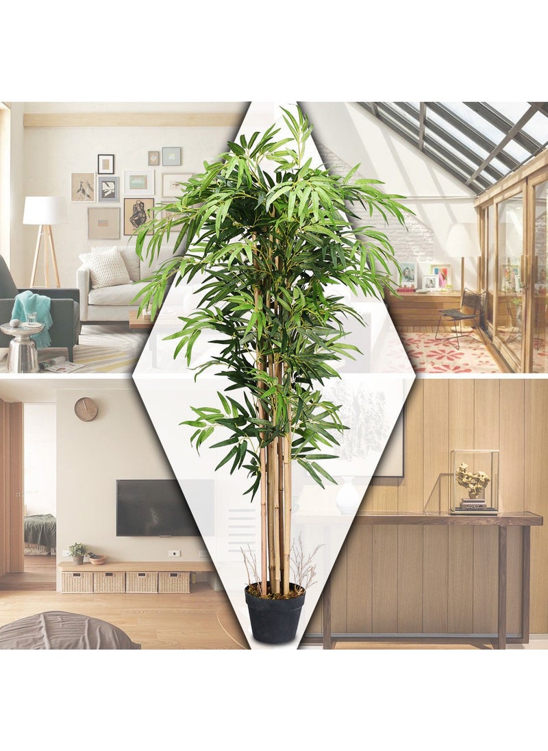 Nettenevime Artificial Bamboo Tree Extra Natural Look Black Potted 6 Branches 180CM - pzsku/Z529947A2DFE6531462C0Z/45/_/1725726105/9004221a-c09e-4700-aa06-10f51dbece03