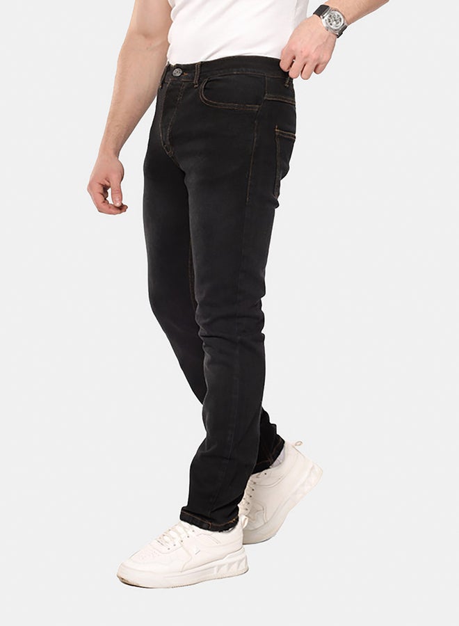 WHITE RABBIT Slim Fit Heather Black Jeans - Image 2