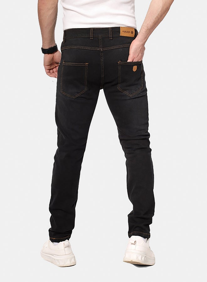 WHITE RABBIT Slim Fit Heather Black Jeans - Image 3