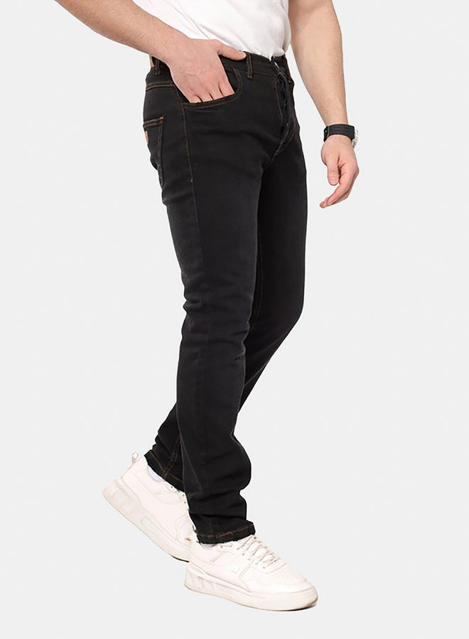 WHITE RABBIT Slim Fit Heather Black Jeans - Image 4
