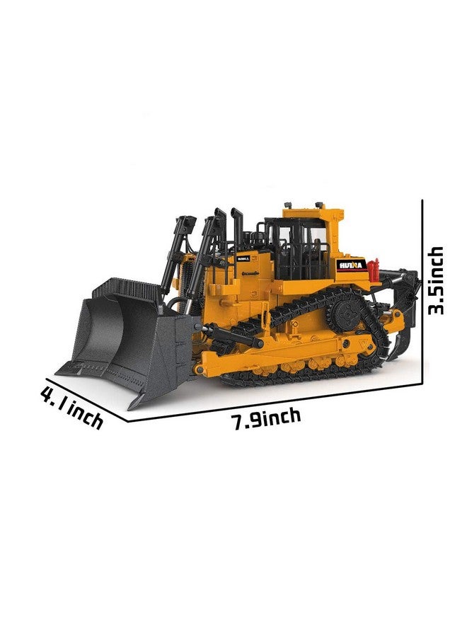 fisca 1/50 Diecast Bulldozer Model Metal Construction Vehicle Toy - Image 4