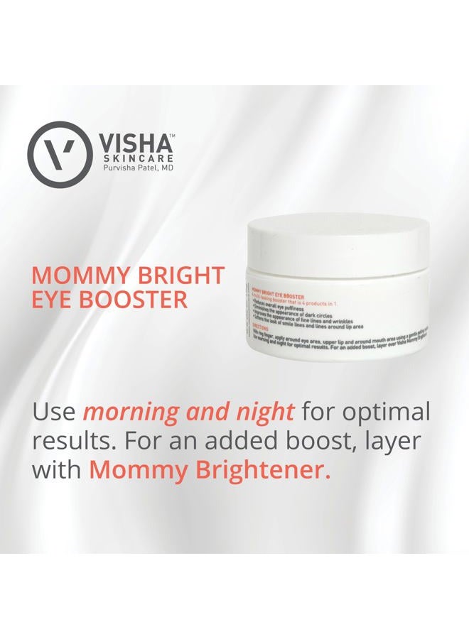 Visha Skincare Mommy Bright Eye Booster - Safe for Pregnant and Nursing Women to Dramatically Reduce Eye Puffiness and Minimize the Appearance of Dark Under-Eye Circles - Image 4