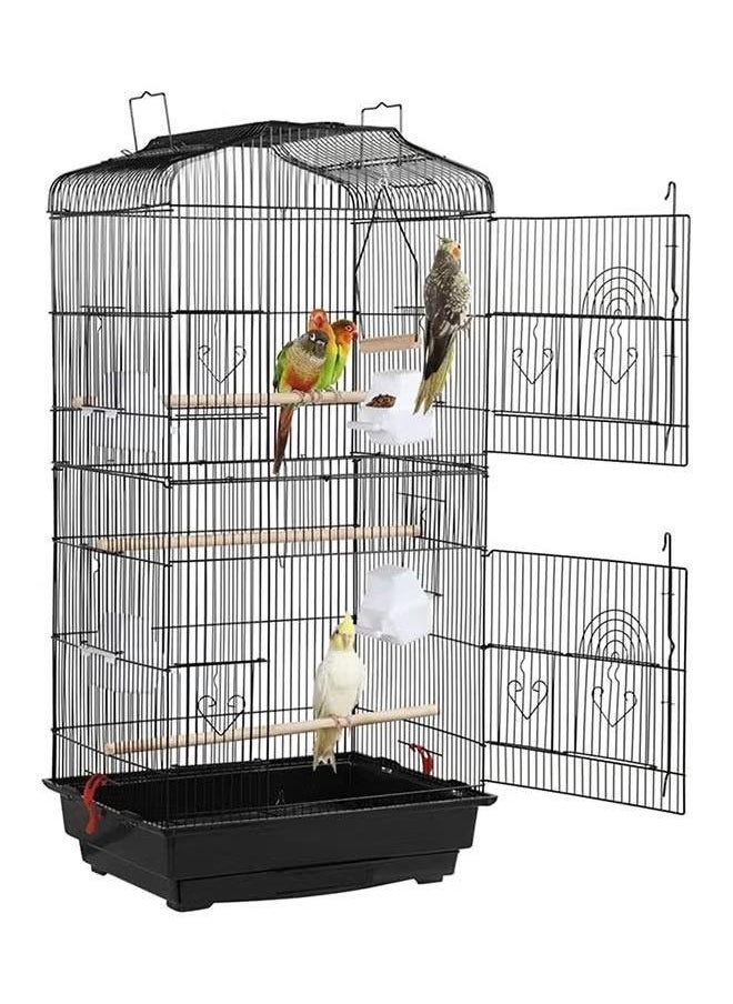 XiuWoo - Durable Metal Bird Cage Versatile Parrot Cage, 93Cm Special Extra Large Luxury Villa Breeding Cage 46x35x92 Cm - Image 1