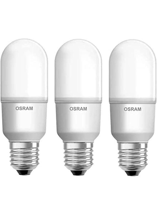 Osram Led Bulb Pack E27 Value Stick Cool White Lamp 10W 4000K - Combo Of 3 - Image 1