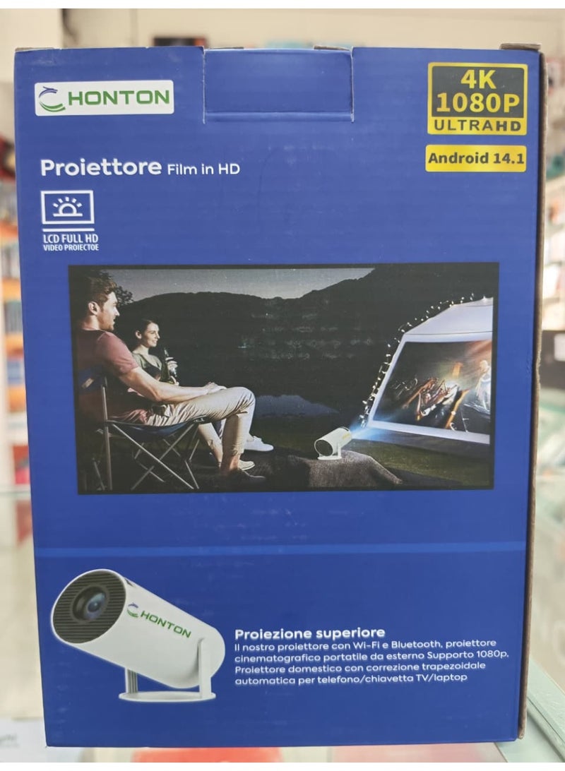 HONTON بروجيكتور فيديو HONTON FULL HD 4K بنظام أندرويد 14.1 - Image 4