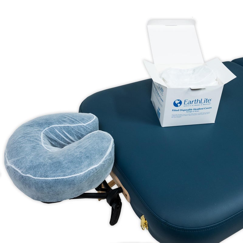 EARTHLITE Fitted Disposable Face Cradle Covers – Medical-Grade, Soft, Non-Sticking Massage Headrest Covers for Massage Tables & Massage Chairs (50 count) - Image 3