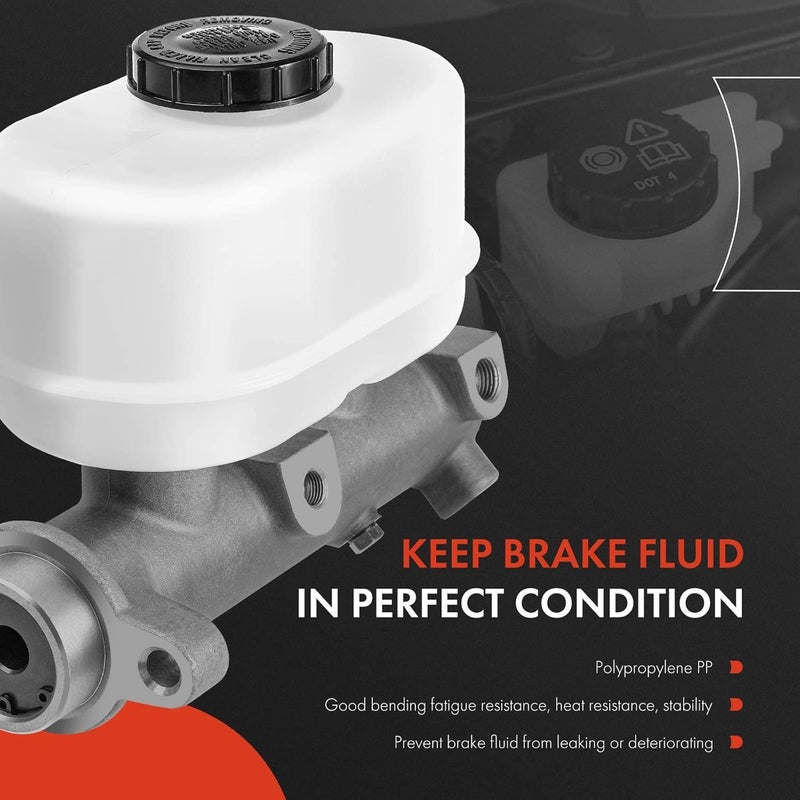 A-Premium Brake Master Cylinder with Reservoir and Sensor for Mazda - Image 3