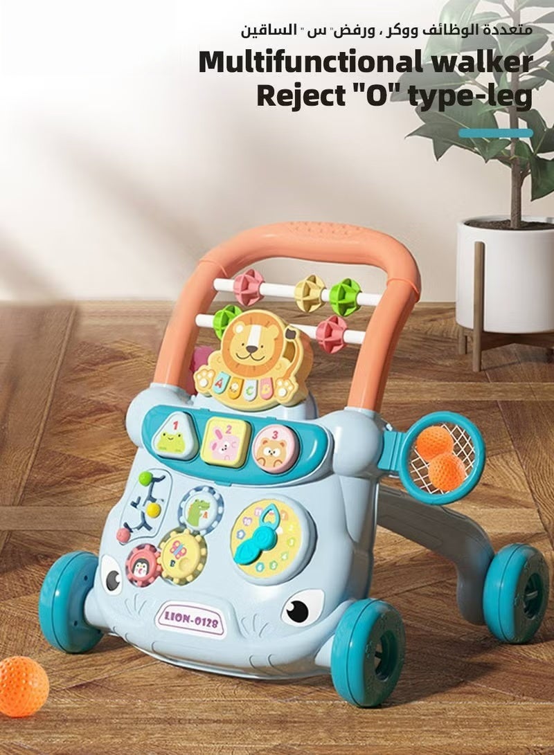 HOOKOR 2-in-1 Baby Sit-to-Stand Push Walker & Early Educational Child Activity Center, with Removable Interactive Play & Learning Panel for 6-36 Month Infant Toddlers - Image 2