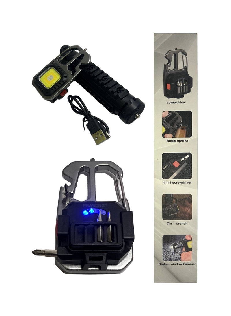 Prasonx LED Keychain Flashlight, Mini Portable with Screwdriver and Small Stand (Multi-Purpose) - Image 3