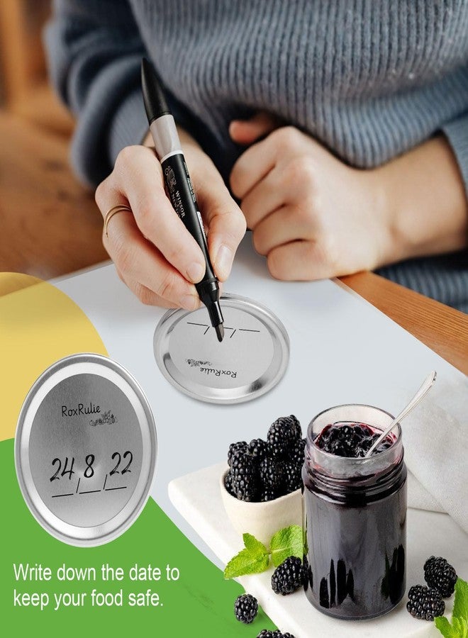 RoxRulie 116PCS Canning lids Wide Mouth(3.43in/87mm), Upgraded Leak-Proof Mason Jar Lids for Ball/Kerr Jars, Split-Type Lid with Perfect Airtight Seal, Canning Jars Lids, Food Grade Material - Image 5