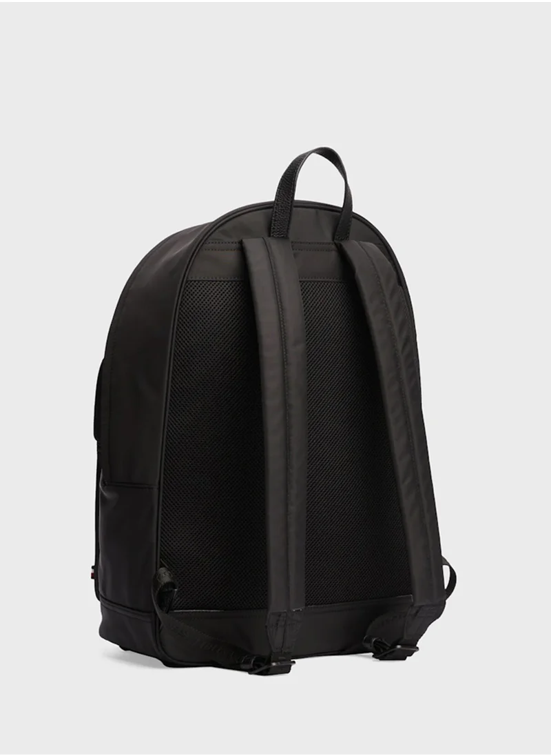 تومي هيلفيغر Textured Logo Dome Backpack