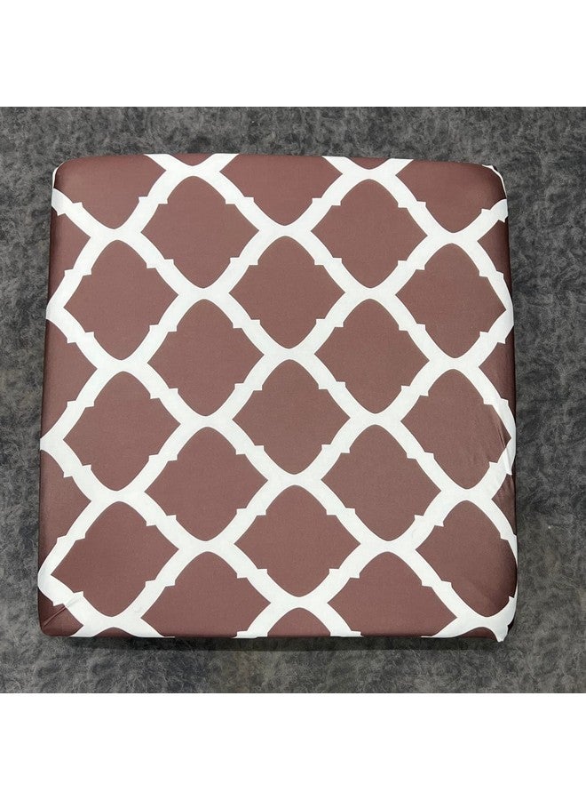 ohello® Stretchable/Spandex Printed Sofa Slip Cover, Pack of 6 Sofa seat Covers can use for livingroom, Couch, Wooden Sofas & Offices (Brown, SSC_903) - Image 5