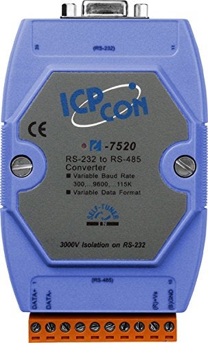 ICP Das محول تسلسلي معزول RS-232 إلى RS-485 من ICP DAS USA ICP-I-7520 مع تركيب على سكة دين. - Image 2