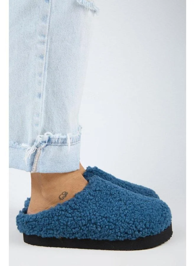 (Orlina) Women's Tedy Sabo Platform Night Blue Slipper.
