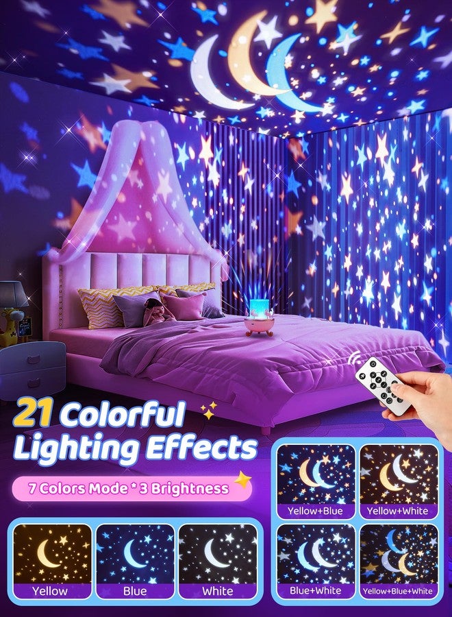 PIKOY Carousel Night Light for Kids,15 Music+15 Films+315 Colors Star Projector for Kids Night Light Projector,360°+Remote+1200mah Unicorn Toys for Girls Room Decor,Autism Toys,Toddler Gifts for Girls Baby - Image 5