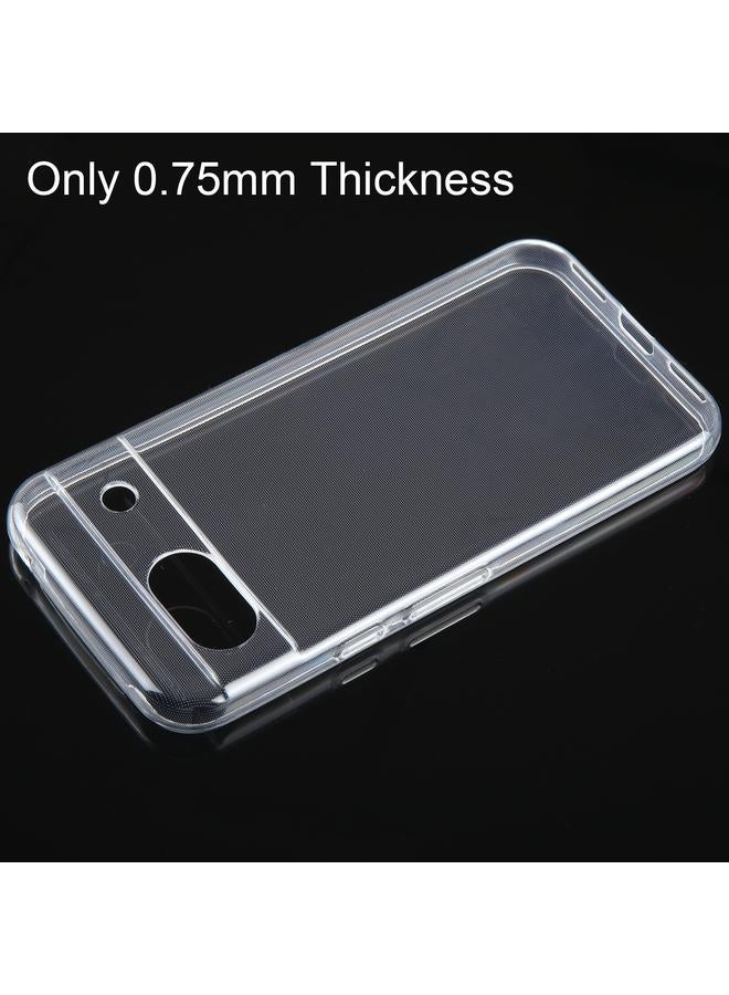 زبون جراب لهاتف Google Pixel 8a جراب هاتف TPU شفاف فائق النحافة - Image 5